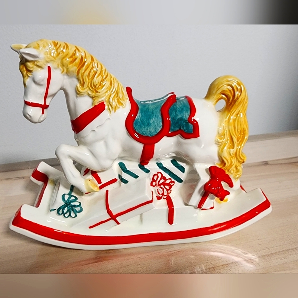 Christmas Rocking Horse Coin Piggy Bank by Taste Seller Sigma